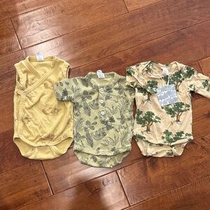Kate Quinn Yellow, Green, and Tan Bodysuits